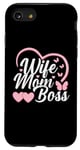 Coque pour iPhone SE (2020) / 7 / 8 Moms the Boss – Cadeau mignon pour la fête des mères