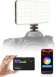 Lumiere Video, Pc8 Rgb Panneau Led Apparreil Photo Portable 125G Avec Batterie Rechargeable Pour Photographie Streaming En Direct Enregistrement Youtube, Eclairage-Camera-Panneau-L[VID064903]