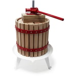 Wiltec - 30L Presse à fruits incl. torchon pour pressoir vin fruit chêne cidre de pommes