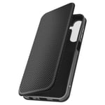 Fodral till Samsung Galaxy A25 5G Carbon Fiber Flip Card Holder Carbon