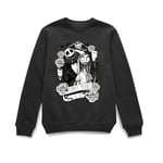 Disney The Nightmare Before Christmas Jack Skellington And Sally Noir Sweatshirt - L