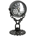 Casablanca - Horloge sur Pied - Double Face - Chaîne argenté/Noir - Hauteur 33 cm