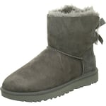 UGG Mini Bailey Bow II, Bottes Classiques. Femme, Grey, 37 EU