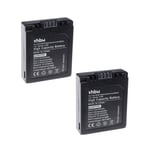 vhbw set 2 batteries 550 mAh pr appareil photo Digi-Cam remplace Panasonic DMW-BM7, CGA-S001HH, CGR-S002, CGA-S002, CGA-S002E, CGR-S002A, CGA-S002A