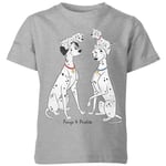 T-Shirt Enfant Disney Pongo et Perdita 101 Dalmatiens - Gris - 7-8 ans