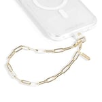 Case-Mate Phone Charm with Gold Metal Chain - Detachable Phone Lanyard, Hands-Free Wrist Strap, Adjustable Phone Grip Strap, Accessory for Women - iPhone 16 Pro Max/15 Pro Max/14 Pro Max/13/12 - Gold