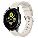 Samsung Galaxy Watch Active silikoni Kellon Ranneke - Beige Hiekka