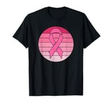 Vintage Pink Ribbon Breast Cancer Awareness Costume Retro T-Shirt