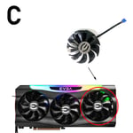 Ventilateur de refroidissement pour EVGA GeForce RTX3080 RTX 3090 FTW3 ULTRA GPU,87MM,4 broches RTX3090 3080 TI 3070 FTW3 - Type Fan C