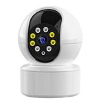 Caméra WiFi intelligente PTZ 1080P, caméra de sécurité intérieure sans fil, vision nocturne, détection de mouvement, audio bidirectionnel, poussée d'alarme, emplacement pour carte SD pour moniteur de bébé et d'animal domestique