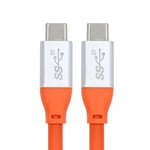 Câble De Charge Et De Données Usb 3.2 Gen 2 Type-C Mâle Vers Usb C Mâle 20 Gbit/S High Flex Ultra Doux 100 W 8K 5K 4K Écran Usb 4.0 Hyper Super Flexible Cordon Parfait Pour Thunderbolt 3[X3692]