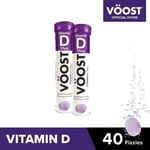 Voost Vitamin D 25ug Pack Of 40 Effervescent Tablets Mixed Berry