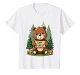 Youth Cute Bear Save the Forest Nature Conservation Wildlife Kids T-Shirt