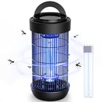 CONOPU Electric Fly Zapper - 4000V Fly Trap for Indoor Use, 18W Mosquito Trap Mosquito Killer Lamp, 365 nm UV Electric Fly Killer, Black