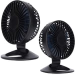 ventilateur sans bruit Mini moulin à vent Portable pour Table de bureau, noir