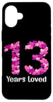 iPhone 16 Plus 13 Years Loved Heart Happy 13th Birthday Girl Case