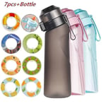 Smaksatt vattenflaska med Only Water Bottle Water Up-flaska Frostad svart 650 ml Air Starter Up-set Vattenkopp för camping Sport Blå Lila Blue Purple Only water bottle