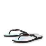 Havaianas Womens Ladies - Colour Block Flip Flop - Black - Size EU 35