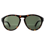 Gucci Aviator Mens Havana Green Sunglasses - Brown - One Size