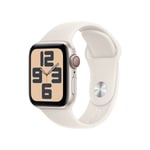 Apple Watch SE Cell 40mm Stjerneskinn med Stjerneskinn Sport Band - M/L