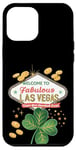 Coque pour iPhone 12 Pro Max Shamrock Crazy - Jeu de hasard pour la Saint-Patrick de Las Vegas