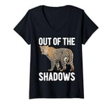 Womens Out of the Shadows Leopard V-Neck T-Shirt