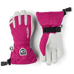 Hansker, Hestra, Army Leather Heli Ski Jr, Fuchsia-10-11 år