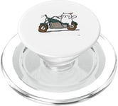 Dessin mignon de chat de moto PopSockets PopGrip pour MagSafe