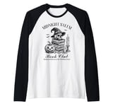 Midnight Salem Book Club Books & Brews At The Witching Hour Raglan Baseball Tee