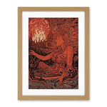 Artery8 You Light my Fire The Temptress Concept Art Artwork Framed Wall Art Print 18X24 Inch