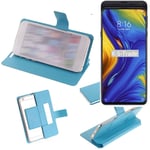 Flipcover protection case for Xiaomi Mi Mix 3 5G blue bookstyle cover