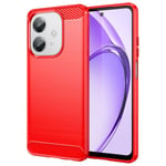 Oppo A60 5G      Carbon Fibre Case    [Red]