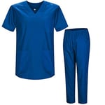 Misemiya - Ensemble Uniformes Unisexe Blouse - Uniforme Médical avec Haut et Pantalon - Ref.8178 - Medium, Bleu 37 21