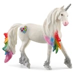 SCHLEICH Bayala Rainbow Love Unicorn Stallion Toy Figure, Multi-colour (70725)