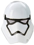 RUBIES - Star Wars Officiel - Masque Stormtrooper pour Enfants - Taille Unique - Accessoire pour Compléter le Déguisement - Masque en PVC Blanc et Noir avec Attache Élastique