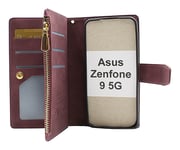XL Standcase Lyxfodral Asus Zenfone 9 5G (Vinröd)