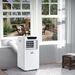 10000 BTU Mobile Portable Air Conditioner Ac Unit w/ RC, for Bedroom, White