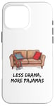 Coque pour iPhone 16 Pro Max Pyjama introverti pour l'anxiété sociale Stay at Home Zone de confort