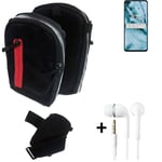 Shoulder bag / holster + earphones for OnePlus Nord N10 5G Belt Pouch Case