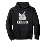 Cello Instrument Funny Playing Musical Lesson Pullover Hoodie