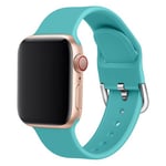 Bracelet en Silicone Remplacement pour Apple Watch Series 5 / 4 44mm - Vert (Taille S)