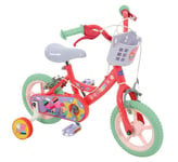 Peppa Pig Kids 12in Bike Bicycle With Stabilisers Pink Cycling