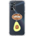 Coque Silicone Anti-chocs pour Oppo A16 / A16s Design Vegan Life Dessins