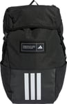 adidas 4ATHLTS Camper Backpack Black Gym Padded Zip Pocket School Travel Bag