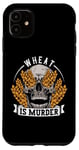 iPhone 11 Celiac Disease Wheat is Murder Gluten Free Skeleton Skull Case