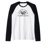 Wandering Oaken's Trading Post and Sauna Big Summer Blowout Raglan Baseball Tee