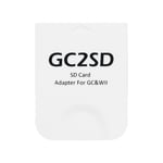 Adaptateur Professionnel De Carte Micro Sd,Plug And Play,Pour Consoles De Jeux Gamecube Wii - Type White