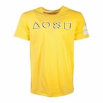 Playstation Icons Long Line Mens T-shirt Xx-large Yellow (ts842018sny-2xl)