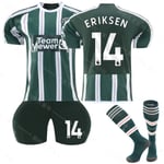 2023-2024 Manchester United Away Kids Football Kit No. 14 ERIKSEN- Perfet nr 14 ERIKSEN 6-7 Years