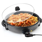 Large Size Slow Cooker Multi-Pot Electric Frying Pan & 42cm Diameter Aluminium